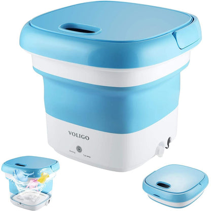 Portable Folding Washing Machine – Compact Semi-Automatic Mini Washer