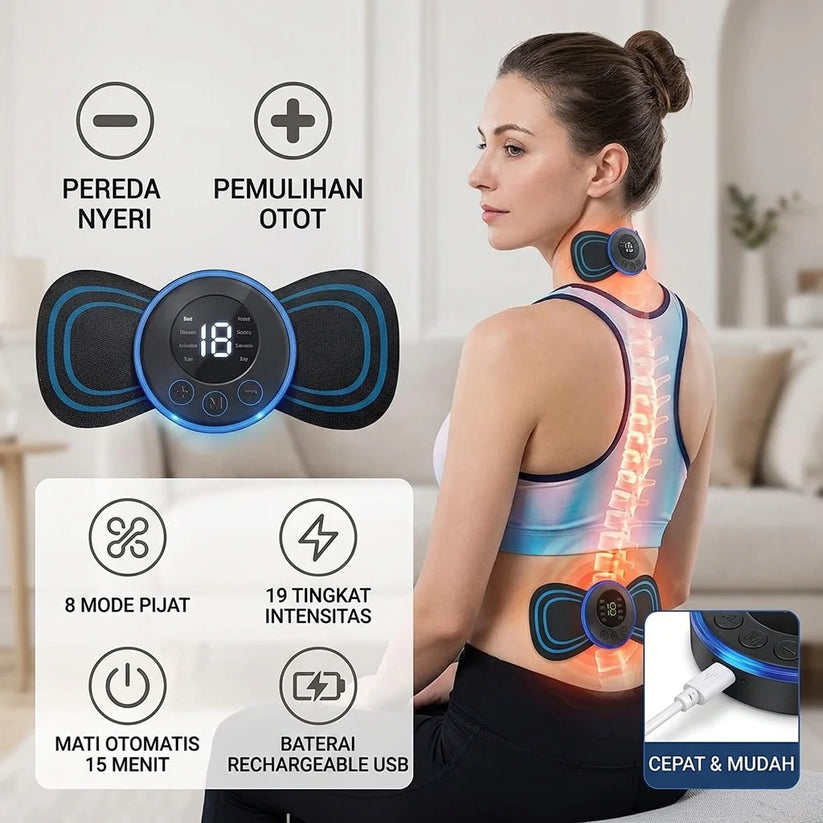 EMS Muscle Stimulator – Electric Muscle Trainer & Body Massager